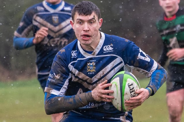 Richard Hossack makes a break in Pontefract's game at home to Roundhegians. Picture: Jonathan Buck