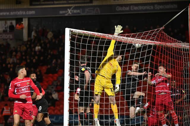 LET'S STICK TOGETHER: Goalkeeper Jonathan Mitchell believes Doncaster Rovers can dig themselves out of trouble at the bottom of League One. Picture: Bruce Rollinson