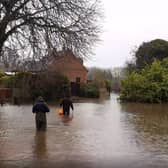 The flooding in Tadcaster