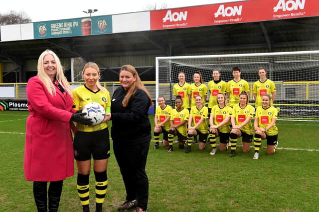 Aon sponsor Harrogate Town AFC ladies team