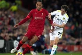 PRESSING: Dan James showed god energy and intensity early on but it came to nothing for Leeds United