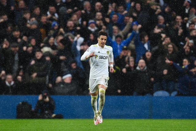4 - A couple of nice moments aside he was unable to offer the quality or composure Leeds needed in possession.
Photo by PAUL ELLIS/AFP via Getty Images.