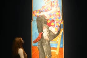 Now some of the leading surrealist works are going on sale on March 23 at Christie’s in London, including work by Bradford’s David Hockney. The piece, called David Graves in a Harlequin Shirt, is estimated to fetch £3m to £5m.