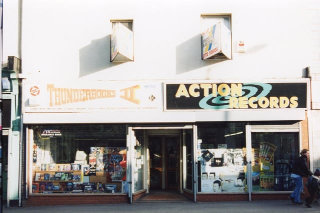 Anyone remember when Action Records had a second shop on Friargate? Like many of us it has probably skipped your mind. Here's a reminder of when it stood alongside comic book store Thunderbooks II back in the early 90s