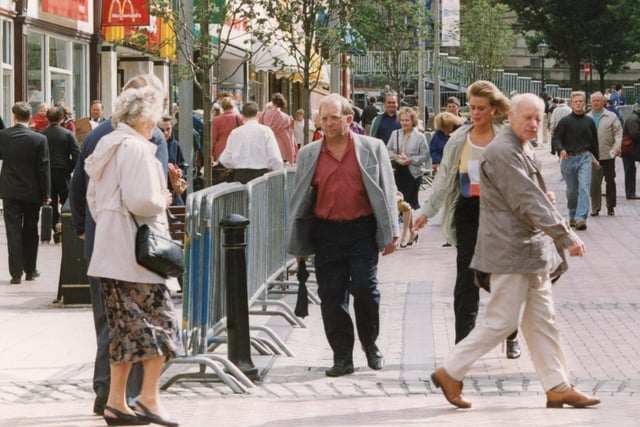 More shoppers on Friargate in 1992