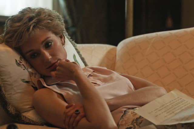Elizabeth Debicki as Diana, Princess of Wales in the upcoming fifth season of The Crown