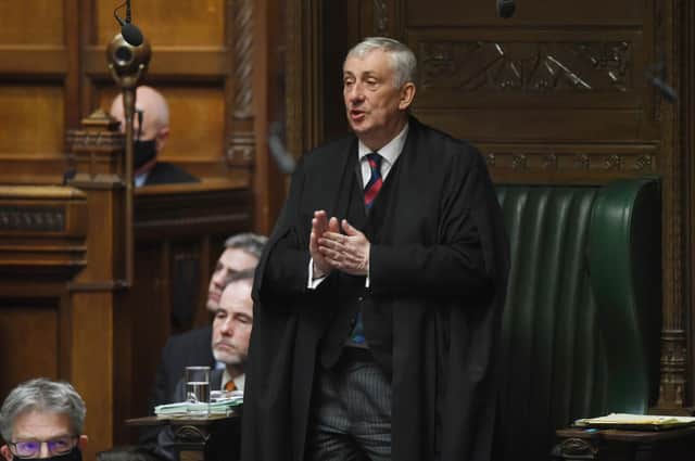 Sir Lindsay Hoyle in the House of Commons this week.