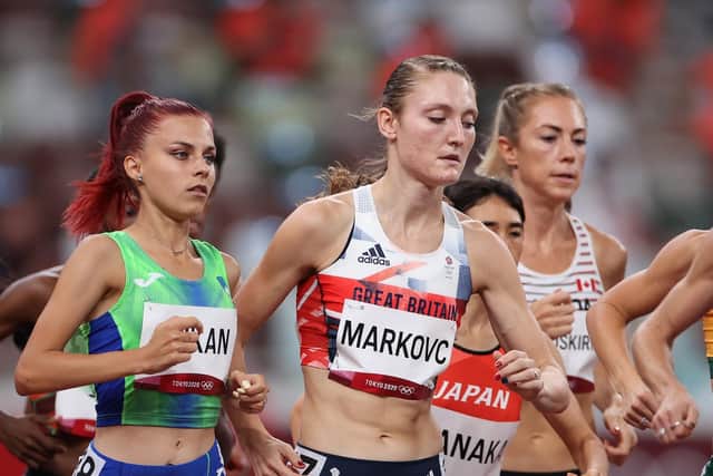 Amy-Eloise Markovc hopes for some track success in Birmingham this weekend. Picture: David Ramos/Getty Images