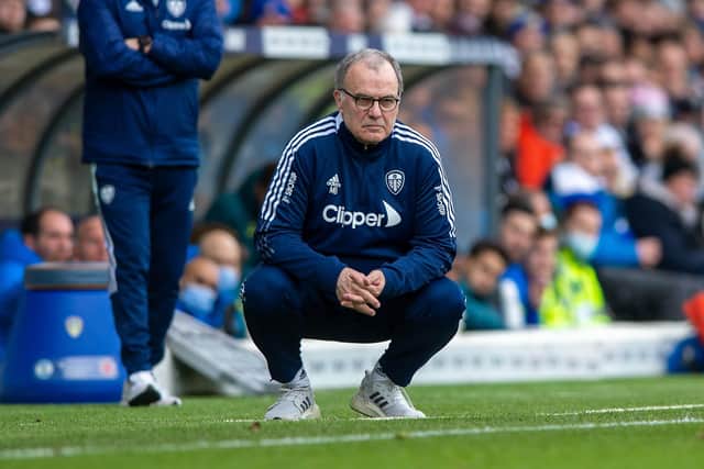Marcelo Bielsa's future as Leeds United manager is in doubt.  (Picture: Bruce Rollinson)