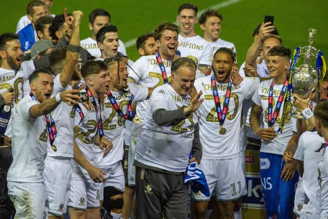 CHAMPIONS: Marcelo Bielsa led Leeds United to the Football League title and back into the Premier League after a 16-year absence