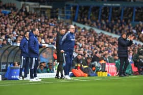 FRUSTRATIONS: Marcelo Bielsa watches helpless as his team loses 4-0 at home to Tottenham Hotspur