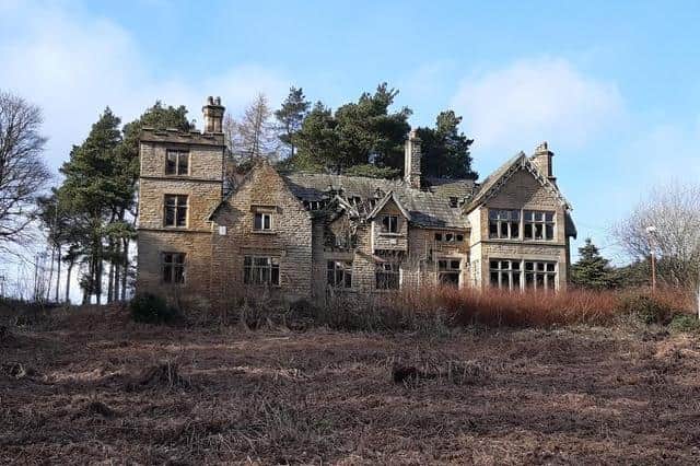 After standing empty for 42 years, Thornseat Lodge is a wreck well on the way to ruin.