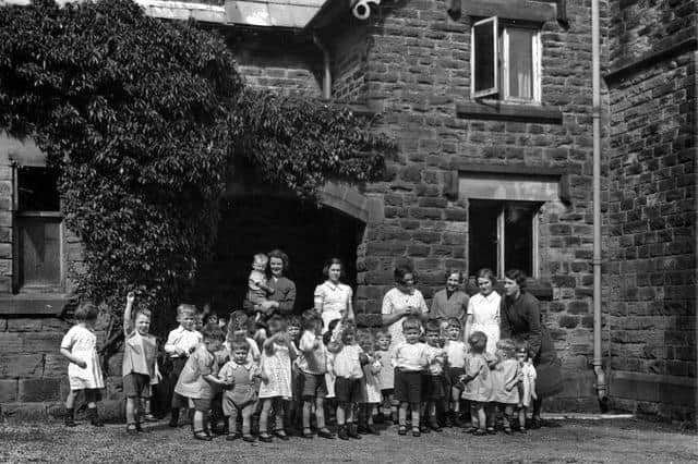 Thornseat Lodge, 'Home for Toddlers, Mortimer Road, Bradfield' in 1952. Copyright Sheffield City Council