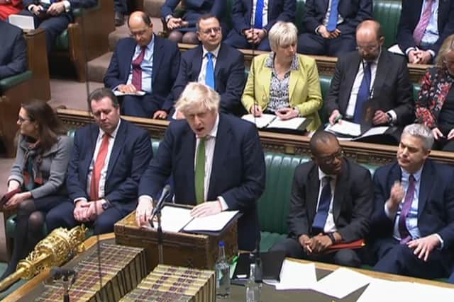 Boris Johnson speaking in the House of Commons over the Ukraine crisis - but do MPs pay sufficient attention?