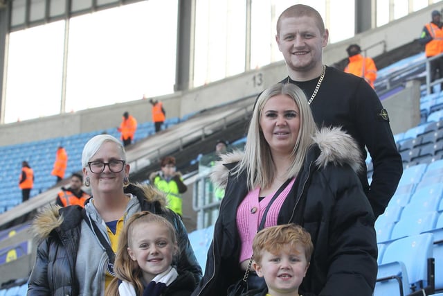 All smiles ahead of PNE's game at Coventry
