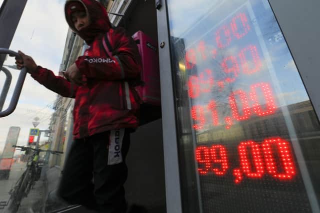 Russia's economy issaid to be in freefall following the invasion of Ukraine.