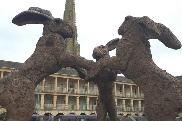 Sculptures at the Piece Hall, taken by Wendy Horner