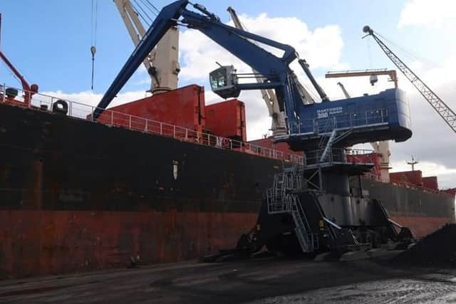 The port of Immingham invests in a giant hydraulic crane like the one pictured