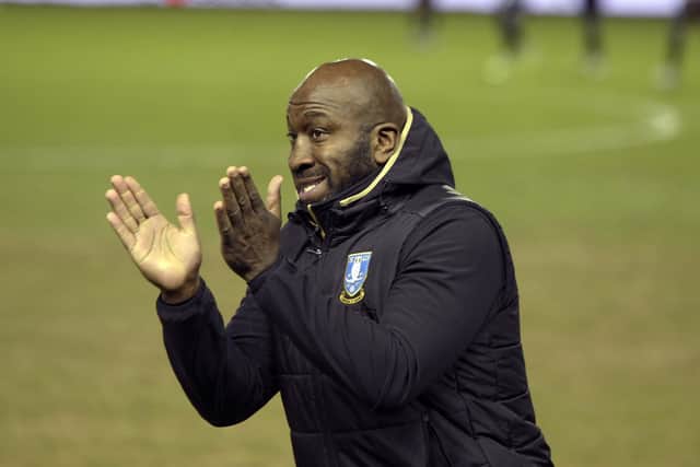 CALM: Sheffield Wednesday boss Darren Moore, pictured at Hillsborough on Tuesday. Picture: Steve Ellis