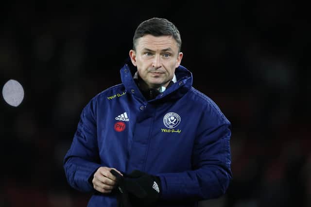 Paul Heckingbottom, manager of Sheffield United.  Picture: Isaac Parkin/Sportimage