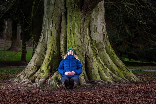 .Forest bathing at Thorp Perrow in Bedale, Pictured Faith Douglas, curator of the Victorian Arboretum at Thorp Perrow. Faith, lives and breathes her work and is a true advocate of the power of trees for both our mental health and well-being