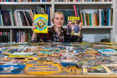 Amy Thraves-Connor, aged 25, a researcher at Leeds Discovery Centre, who has been very busy cataloguing the collection. Writer: James Hardisty