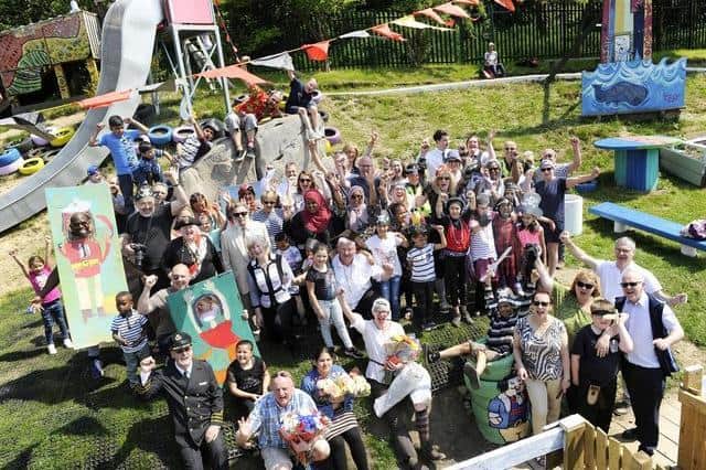 The opening of the Pirate Ship was held at the Pitsmoor Playground Adventure Park.