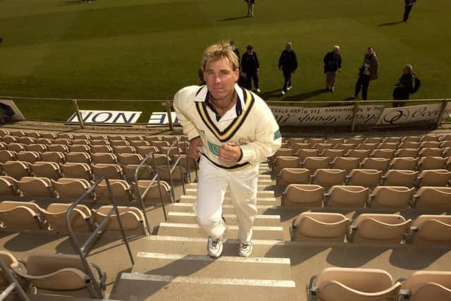 Shane Warne pictured in 2004.