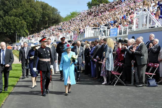 The Queen opens Scarborough's newly-restored Open Air Theatre in 2010.