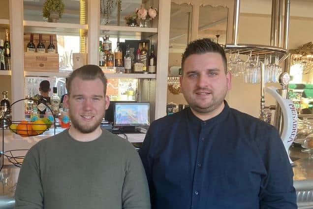 Sous chef Jamie Fullen and general manager Josh Barnsley.