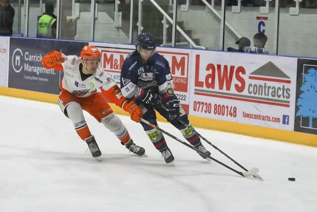 Sheffield Steelers slipped to a third straight defeat at Dundee Stars on Sunday. Picure: Derek Black/EIHL.