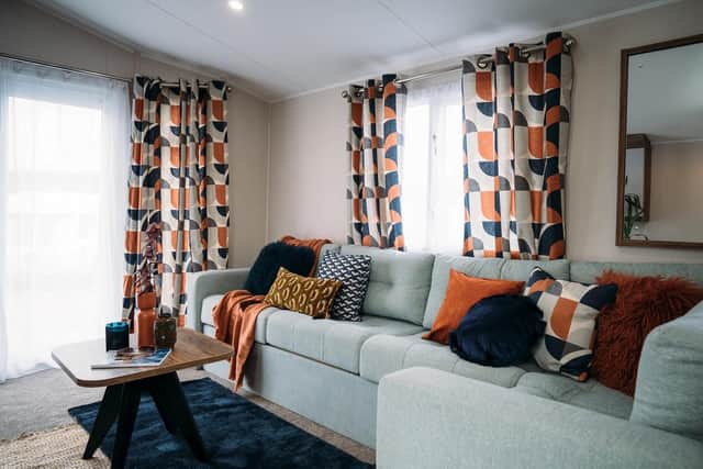 Bold new cushions and curtains make a huge difference