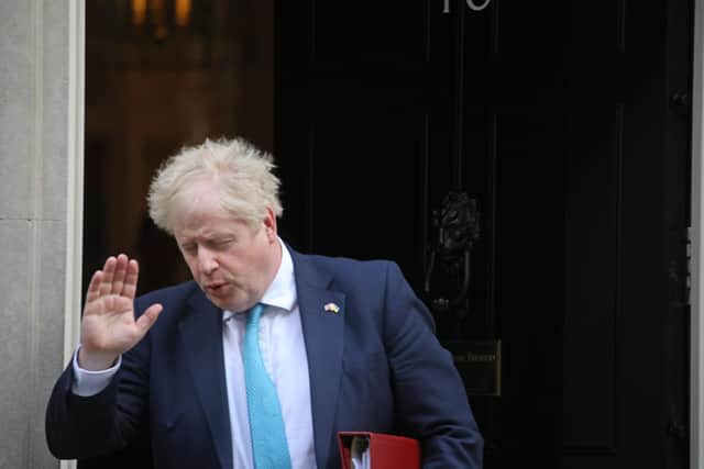 Prime Minister Boris Johnson leaves 10 Downing Street, London, to attend Prime Minister's Questions at the Houses of Parliament