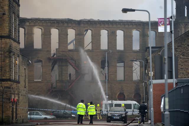 The recent fire at Dalton Mills, where Peaky Blinders was filmed, continues to be investigated by police. Photo: Bruce Rollinson.