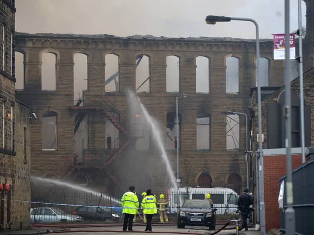 The recent fire at Dalton Mills, where Peaky Blinders was filmed, continues to be investigated by police. Photo: Bruce Rollinson.