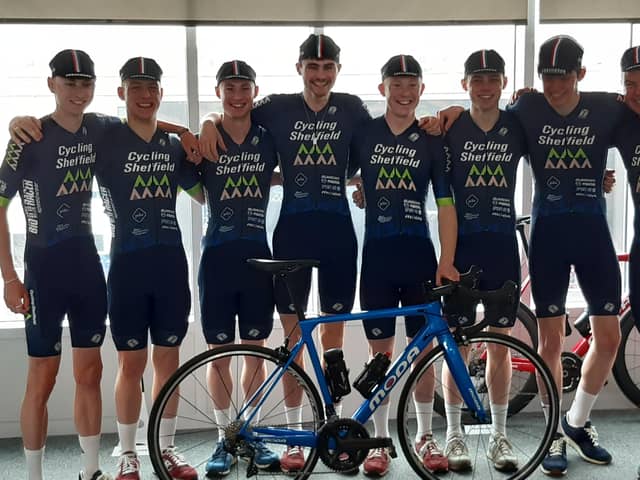 Rising stars: The eight young men who will represent Cycling Sheffield in the National Under-23 Series in 2022.