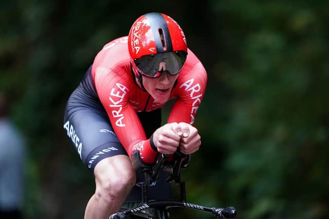 Connor Swift of Team Arkea-Samsic in action in the Elite Men's Time Trial during the British Cycling National Championships Time Trial through Lincoln. He used to ride for Cycling Sheffield (Picture: Zac Goodwin/PA Wire)