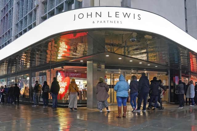 Staff at the John Lewis Partnership will share a £46 million bonus pot after the retail giant saw underlying annual profits rebound by 38%.