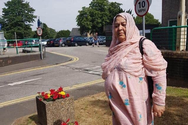 Nargis Begum, 62, was hit by a car after she broke down on a stretch of the M1 near Sheffield that had no hard shoulder in September 2018
