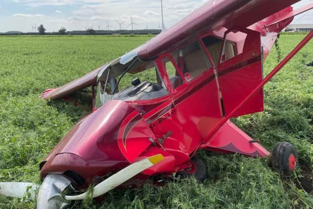 The aircraft was damaged beyond repair after it veered off the runway at Beverley Airfield in August 2021 and ended up in a field