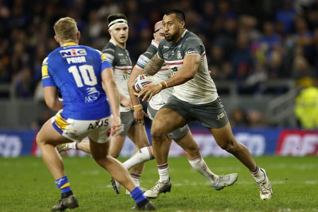 Hull FC's Joe Lovodua in action during the victory over Leeds Rhinos (Picture: PA)