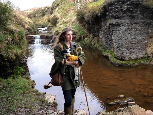 Amanda Owen, known to millions of television viewers as the Yorkshire Shepherdess, pictured at Ravenseat Farm, near Keld in Swaledale in the Yorkshire Dales National Park. Mrs Owen has been announced at the patron of a new charity, Access the Dales. (Photo: Simon Hulme)