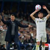 Leeds United's head coach Jesse Marsch gesticulates on the touchline during Thursday night's Premier League defeat to Aston Villa at Elland Road Picture: Jonathan Gawthorpe