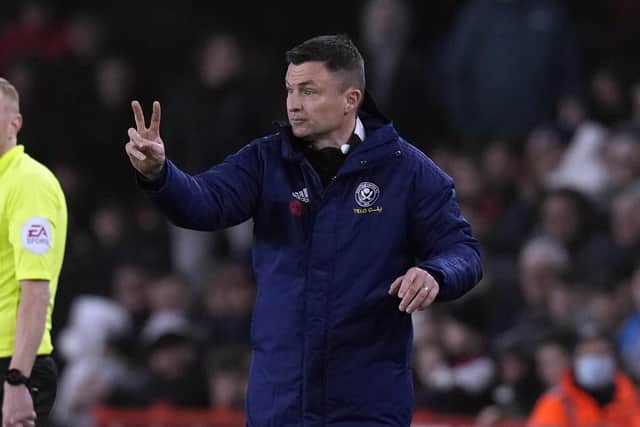 Sheffield United manager Paul Heckingbottom - pictured on the touchline during Tuesday's 4-1 win over Middlesbrough at Bramall Lane. Picture: Andrew Yates/Sportimage