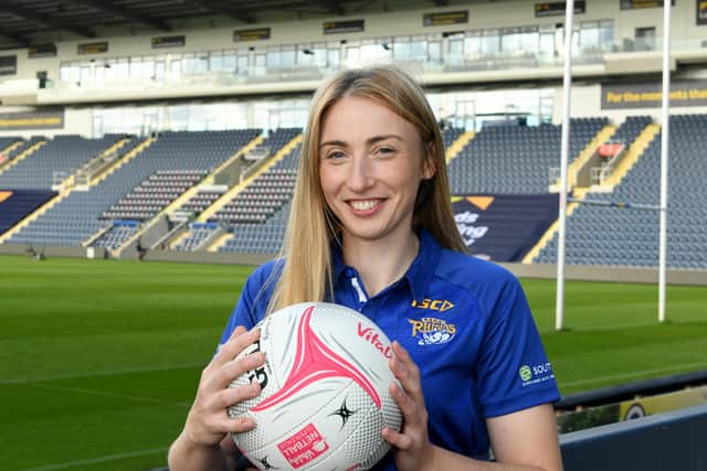 Leeds Rhinos' Jade Clarke will face her hometown team – Manchester Thunder – this afternoon at the AO Arena. Picture: Gary Longbottom.