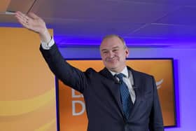 Liberal Democrat leader Sir Ed Davey after giving his keynote address at the Lib Dem annual conference in September 2021 which was held virtually (PA)