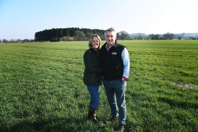 Stephen is a potato farmer and Jo is a TV presenter, voiceover artist and former actress