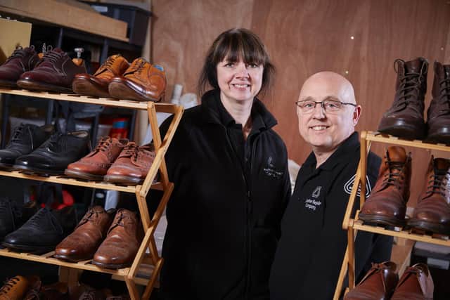 The Leather Repair Company, based in Argyle Street, Hull city centre, was founded by co-owner Richard Hutchins in his garden shed in 1987. His  wife Carolynne joined the business in 2003