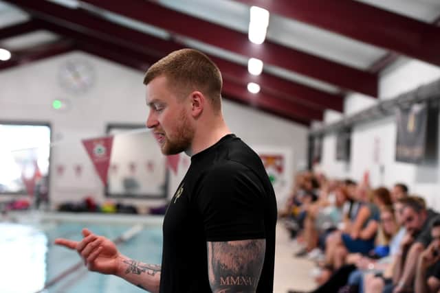 Swimming superstar Adam Peaty conducted a coaching clinic in Harrogate last year amid fears that there are insufficient coaches to teach water safety to youngsters. Photo: Gerard Binks.