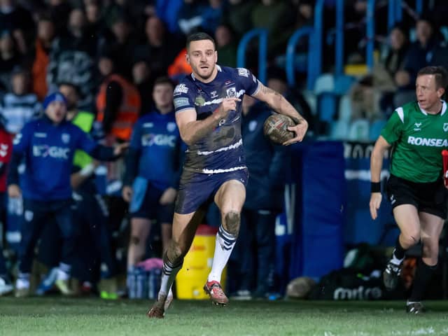 Points machine: Featherstone's Craigh Hall scored 26 of his side's 54 points against Batley. Picture by Allan McKenzie/SWpix.com